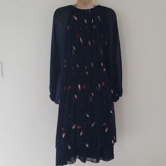 Plaisir Tokyo Dress Company Navy Blue Medium Dress - Picture 7 of 8